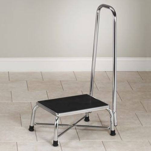 Picture of Large Top Bariatric Step Stool with Handrail
