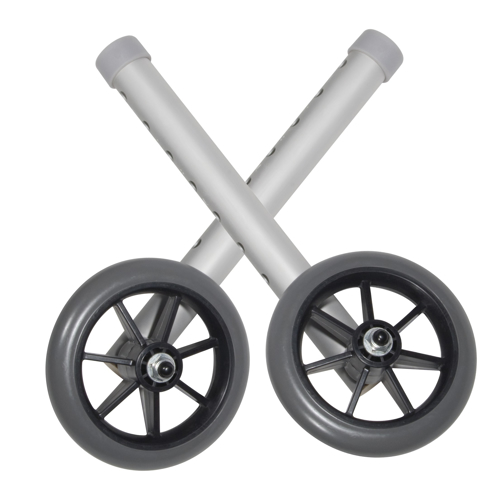 Picture of Drive 5" Fixed Wheels with 2 Sided Positioning Holes & Glide Caps- Pair