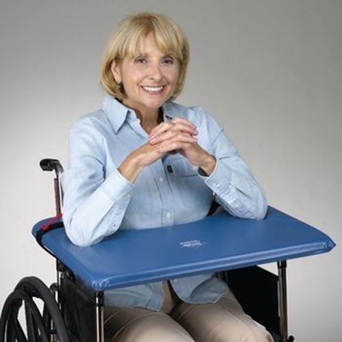 Picture of Skil-Care Softop Wheelchair Tray Blue Vinyl