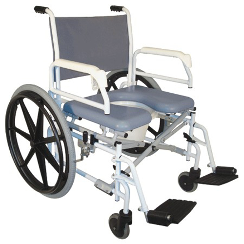 Picture of Tuffcare Bariatric Commode Shower Chair w/ 24” Rear Wheels