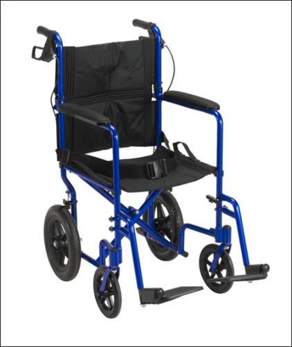 Picture of Lightweight Expedition Aluminum Transport Chair w/ Hand Brakes 19"