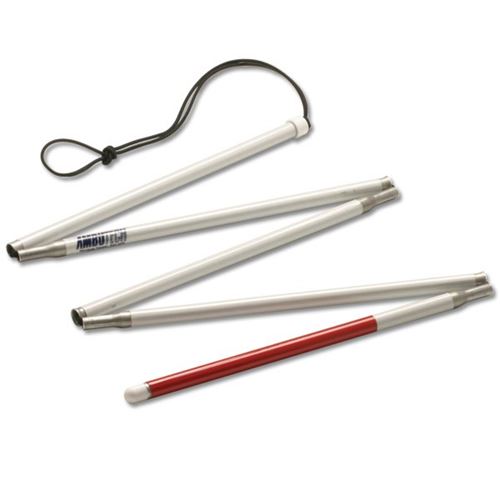 Picture of Ambutech Alum 5-Section Folding ID Cane- 50-in.
