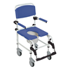 Picture of Aluminum Rehab Shower Commode Chair with Four Rear-locking Casters**OVERSIZED**