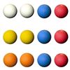 Picture of Assorted Lacrosse Game Balls, White, Red, Orange, Yellow, Blue, 12 per pack