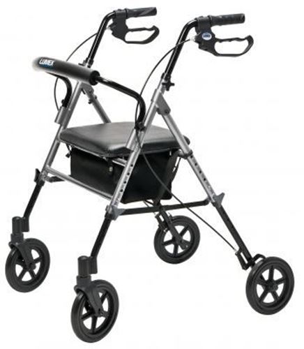 Picture of Set n’ Go Wide Height Adjustable Rollator - Silver