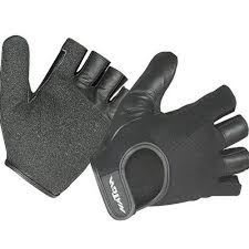 Picture of Leather Wheelchair Para-Push Gloves, Half Finger, Full Thumb XLarge