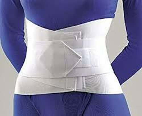 Picture of Lumbar Support Retail Sacral W/ Abominal Belt 10" White
