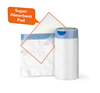 Picture of CareBag Bedpan Liner with Super Absorbent Pad White, Pack of 20