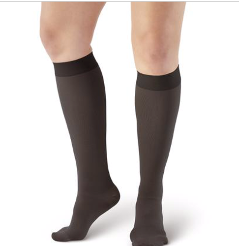 Picture of AW 152 Compression Stockings Closed Toe Knee Highs - 15-20mmHg