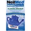 Picture of NasaFlo Neti Pot - Clear Design (Neti pot with 50 Saline Packets)