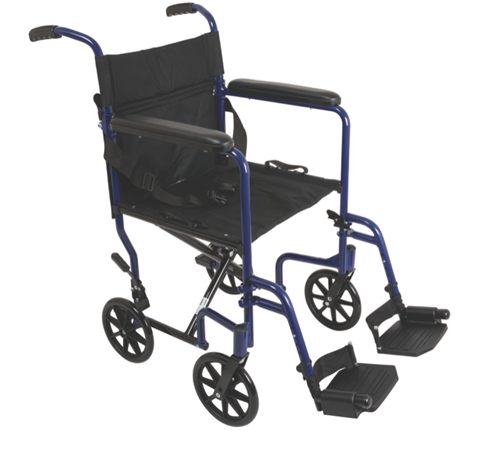 Picture of ProBasics 19" Lightweight Aluminum Transport Wheelchair, 8" Wheels