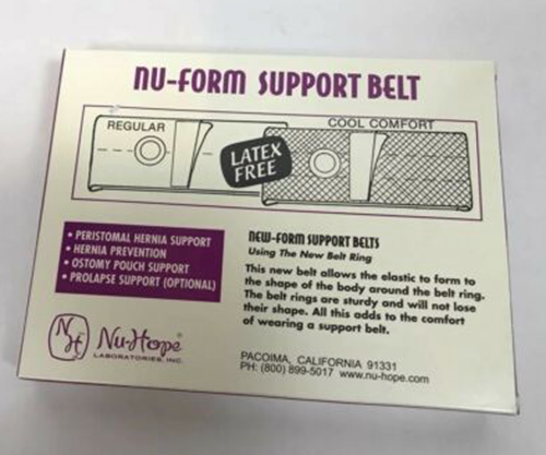 Picture of Nu-form support belt, 7", 2XL, 2 3/4 right side