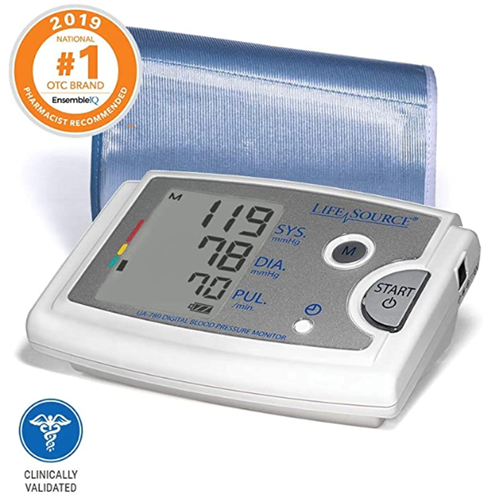 Picture of One-Step Plus Memory Blood Pressure Unit With AccuFit One Size Cuff (8.6" - 16.5") (INCLUDES AC ADAPTER)