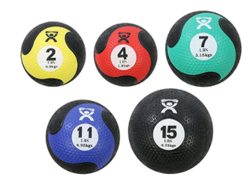 Picture of CanDo Medicine Ball Set of 5 - 2lb, 4lb, 7lb, 11lb, and 15lb