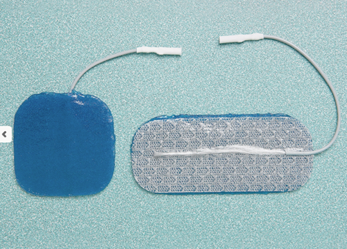 Picture of PALS Platinum Blue Electrodes, 2" Square, 4 pack