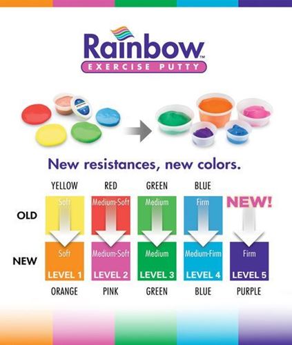 Picture of Rainbow Exercise Putty