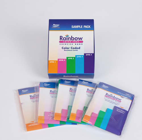 Picture of Rainbow™ Latex-Free Exercise Bands , Complete Resistance Pack