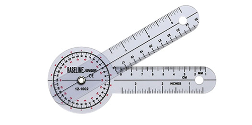 Picture of Baseline Plastic Goniometer, 360 Degree Head - 6 inch Arms