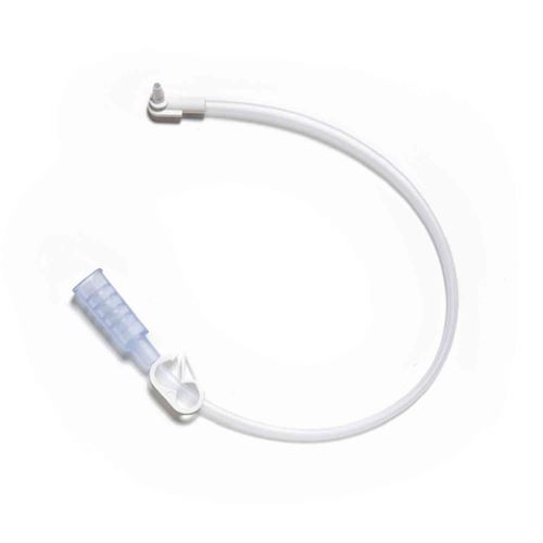 Picture of 12 Inch Bolus Extension Set with Catheter Tip, Right Angle Connector and Clamp, Case of 5