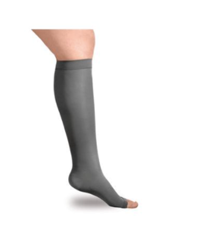 Picture of ExoSoft Below Knee, Black, Open Toe, 15-20 mmHg, Large