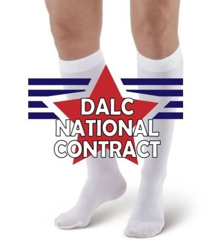 Picture of DALC Compression Stocking Closed Toe Knee High 20-30 mmHG