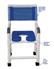 Picture of Shower Chair with Blue Soft Seat Deluxe Elongated