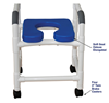 Picture of Shower Chair with Blue Soft Seat Deluxe Elongated