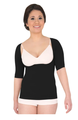 Picture of Active Massage Compression Braless Top, Large/BLK