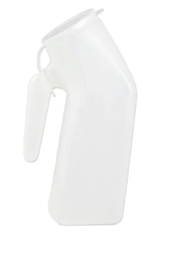 Picture of Plastic Urinal: Male, with Lid, each