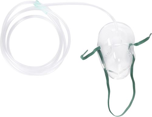 Picture of Adult Medium Concentration O2 Mask w 7Ft Tubing, Each