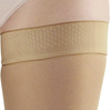 Picture of AW Style 257 Microfiber Opaque Closed Toe Thigh High w/Dot Silicone Band - 15-20 mmHg- Sand