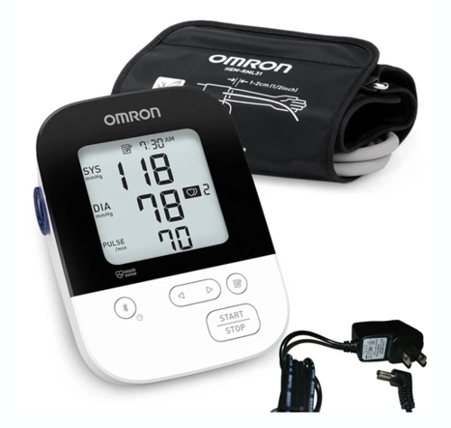 Picture of Omron 5 Series BP Monitor with IntelliSense with AC adapter