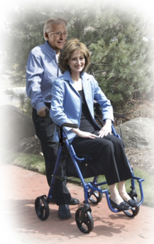 Picture of Drive Duet Rollator/Transport Chair with 8" Casters