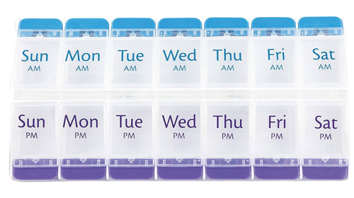 Picture of AM PM Push Button Weekly Pill Planner XL