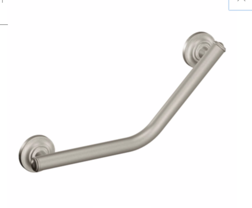 Picture of 16" Angled Grab Bar in Brushed Nickel