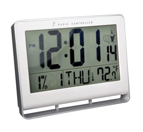 Picture of Atomic 2-inch LCD Number Clock with Temperature and Light