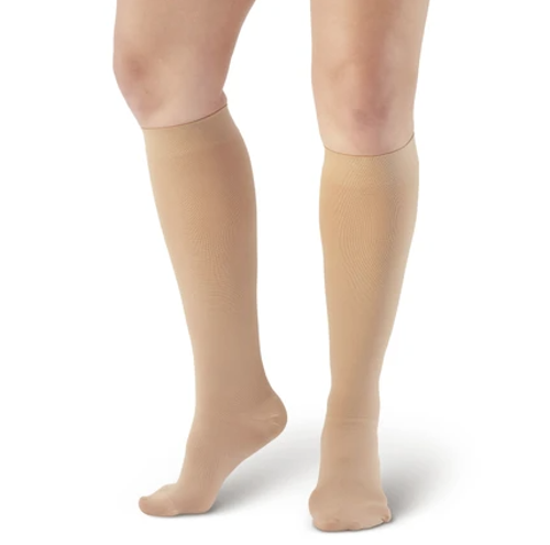 Picture of AW 200 WIDE CALF Closed Toe Knee Highs - 20-30 mmHg Compression Stockings, Beige