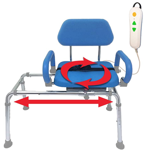 Picture of Carousel Sliding Transfer Bench with Swivel Seat-Premium