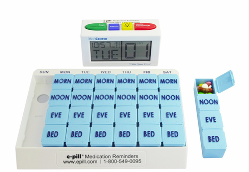 Picture of Large Pill Organizer 7 Day x 4 Compartments per Day