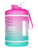 Picture of Gallon Water Bottle with Straw, Pink Turquoise