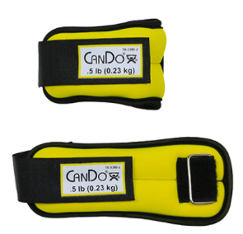 Picture of CanDo Weight Straps - 1 lb Set (2 each: 1/2 lb weight) - Yellow