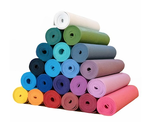 Picture of 1/4 Inch Yoga Mat (24" x 72") -Two Tone Black and Blue