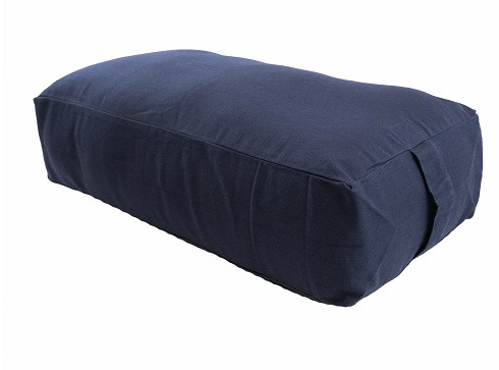 Picture of MaxSupport Deluxe Rectangular Cotton Yoga Bolster- Blue