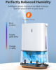 Picture of 4L Cool Mist Humidifiers, Quiet Ultrasonic Humidifier for Bedroom-White