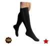 Picture of (BIG & TALL) Premium Closed Toe 20-30 mmHg Zipper Firm Compression Leg Swelling Socks-Black