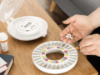Picture of Locked Automatic Pill Dispenser | Blue and White Tray