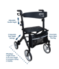 Picture of NightHawk Rollator  RLEU10BK-S