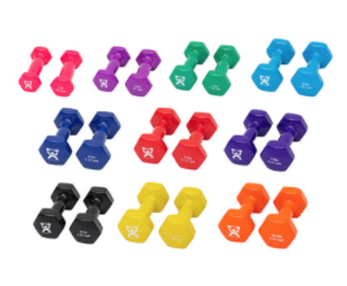 Picture of CanDo Vinyl Coated Dumbbell 20 Piece set, 1 lb - 10 lb