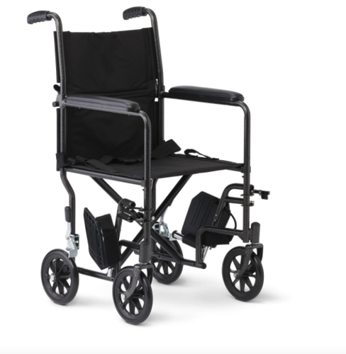 Picture of Steel Transport Chair, 17", Hammertone