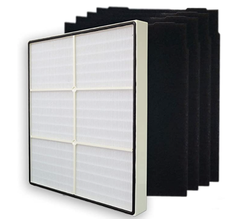 Picture of PUREBURG Replacement 1 HEPA Filter + 4 Carbon Filters Compatible with Whirlpool Whispure